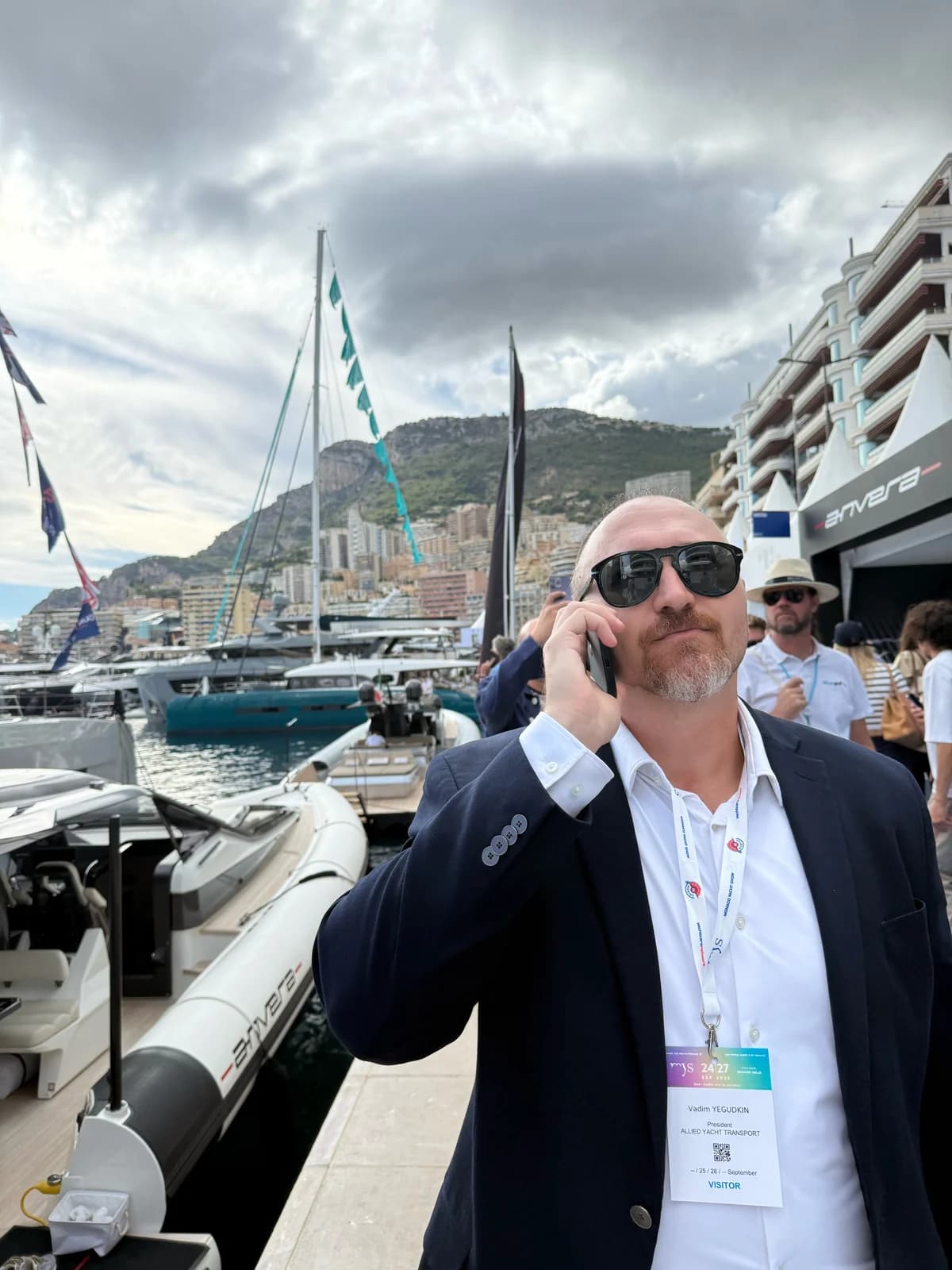 Vadim Yegudkin at the Monaco Yacht Show